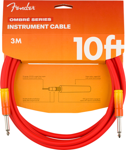 Cable Fender Ombré , Straight/Straight, 3m , Tequila Sunrise