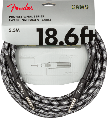 Cable Fender Professional Series, 5.5m, Winter Camo