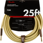 Cable Deluxe Series Instrument Cable, Straight/Straight, 25', Tweed