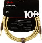 Cable Fender Deluxe Series Instrument Cable, Straight/Straight, 3m, Tweed