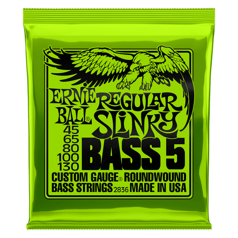 Cuerdas Ernie Ball Regular Slinky Bass 5, 45-130