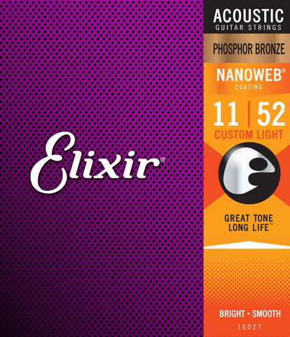 Cuerdas Elixir Phosphor Bronze Nanoweb 11-52