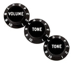 Stratocaster® Knobs, Black (Volume, Tone, Tone) (3)
